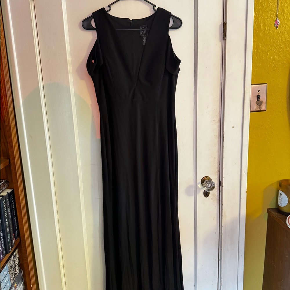 Night Way Collections Black Halter Gown for Cocktail